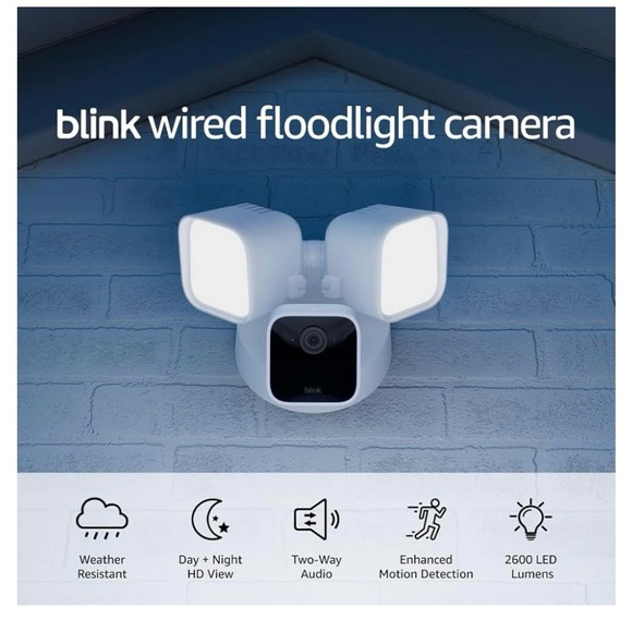 New unopened BLINK wired floodlight camera - Picture 3 of 3